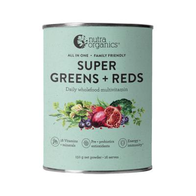 Nutra Organics Super Greens + Reds 150g